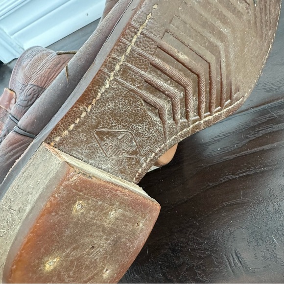 Vintage tooled leather cowgirl western boots 11 - Picture 6 of 8